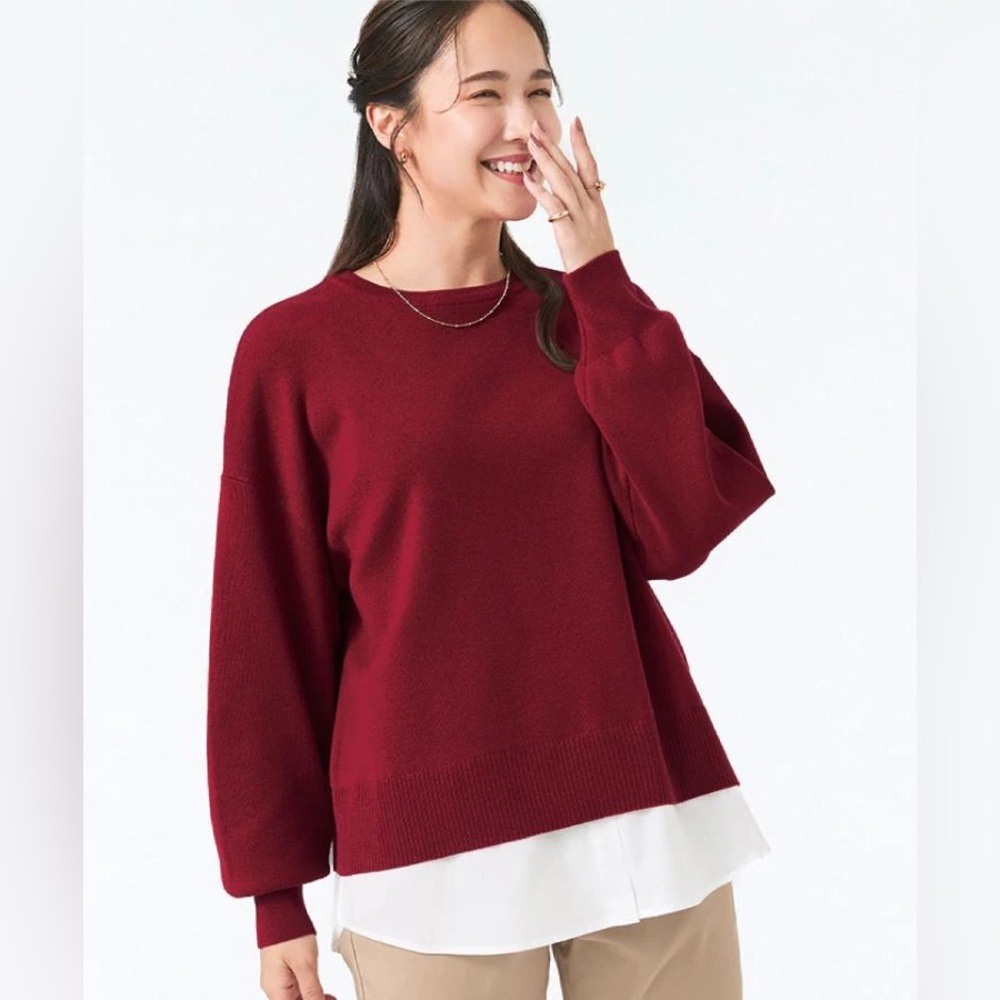 NWT Neineiwu Women’s Long Sleeve Crew Neck Oversized Sweater -‎ Size: Small
